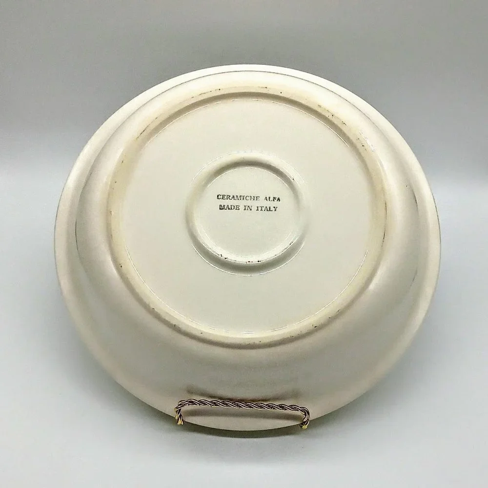 Ceramiche Alfa Italian Ceramic Fruit Pie Plate